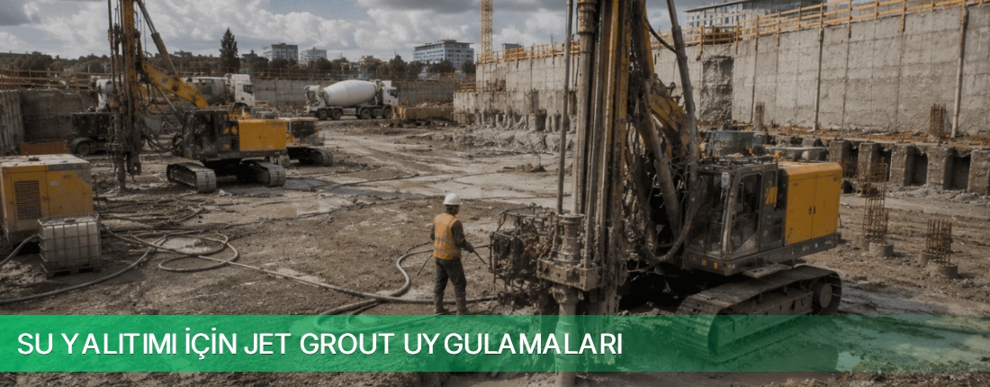 Su Yalıtımı İçin Jet Grout Uygulamaları Kargo